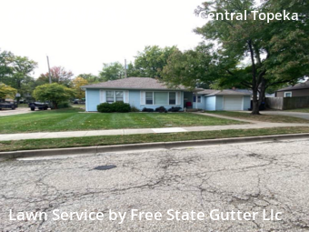 Garden Trimming in Topeka, 66606, Front Yard Mowing by Free State Gutter Llc, work completed in Nov , 2025