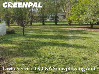 Lawn Mowingin Arlington Heights,60004,Grass Cut by C&A Snowplowing And , work completed in Dec , 2025