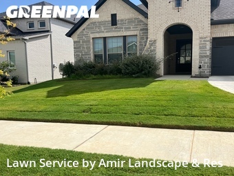 Lawn Cuttingin Fort Worth,76123,Lawn Maintenance by Amir Landscape & Res, work completed in Jul , 2026