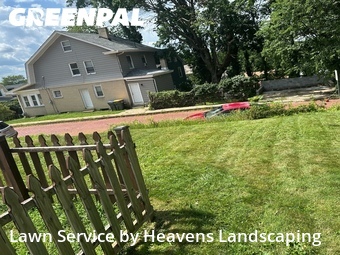 Completed mowing work