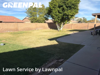 Front Yard Mowing in Mesa, 85209, Grass Care by Lawnpal, work completed in Dec , 2025