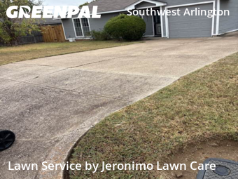 Front Yard Mowing in Arlington, 76017, Yard Management by Jeronimo Lawn Care , work completed in Oct , 2025