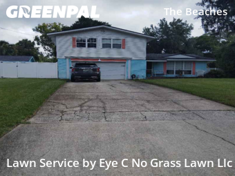 Grass Cutin Jacksonville Beach,32250,Lawn Cutting by Eye C No Grass Lawn Llc, work completed in Jan , 2026