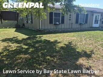 Lawn mowed in Lowell, 1852