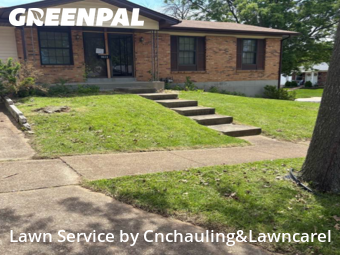 Yard Cuttingin Affton,63123,Lawn Service by Cnchauling&Lawncarel, work completed in Oct , 2025