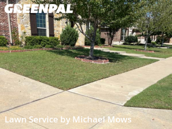 Lawn Mowing Servicein North Richland Hills,76182,Lawn Care by Michael Mows, work completed in Dec , 2025