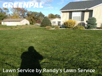 Front Yard Mowing in South Bend, 46628, Property Maintenance by Randy's Lawn Service, work completed in Nov , 2025