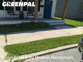 Backyard Mowing in Milford, 19963, Lawn Mowing by Moores Handyman, work completed in Nov , 2025