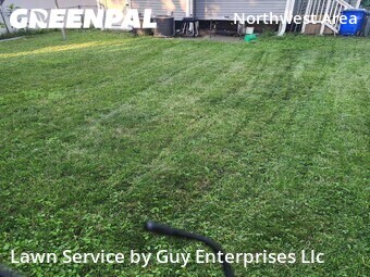 Completed mowing work