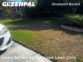 Completed mowing work