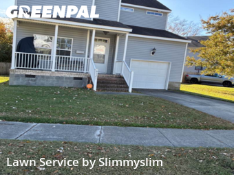 Backyard Mowing in Portsmouth, 23704, Lawn Maintenance by Slimmyslim, work completed in Nov , 2025