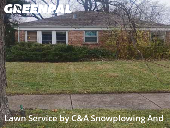 Lawn mowed in Glenview, 60025