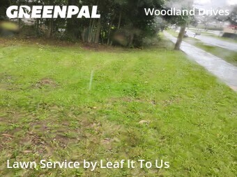Completed mowing work