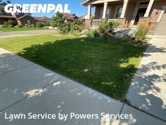 Completed mowing work