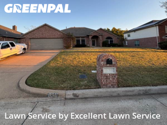 Yard Cuttingin Mansfield,76063,Lawn Mowing by Excellent Lawn Service, work completed in Nov , 2025