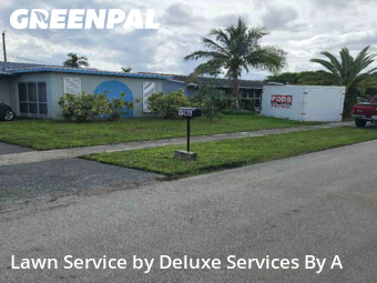 Grass Cutin Sunrise,33322,Lawn Cutting by Deluxe Services By A, work completed in Dec , 2025