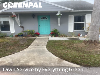 Yard Management in Port Orange, 32129, Front Yard Mowing by Everything Green , work completed in Dec , 2025