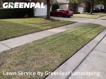 Grass Cuttingin Pearland,77584,Lawn Care Service by Greenleaf Lanscaping, work completed in Dec , 2025