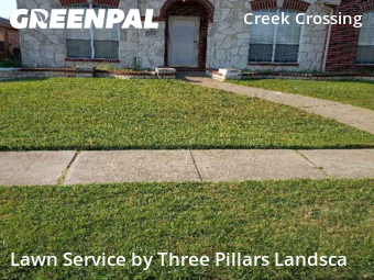 Lawn Mowingin Mesquite,75181,Lawn Maintenance by Three Pillars Landsca, work completed in Dec , 2025