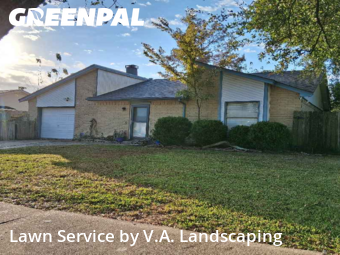 Yard Mowingin League City,77573,Lawn Care Service by V.A. Landscaping, work completed in Jan , 2026