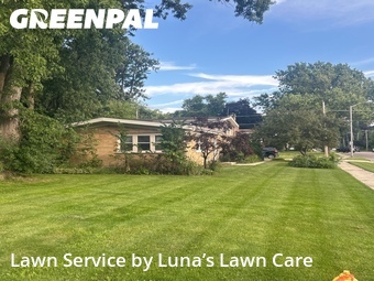 Completed mowing work