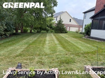 Lawn Care in Zionsville, 46077, Weed Trimming by Action Lawn&Landscape, work completed in Oct , 2025