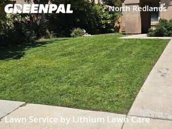 Lawn mowing work completed in Redlands, CA
