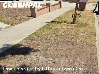 Lawn mowing work completed in Corona, CA