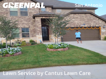 Yard Mowingin San Antonio,78247,Lawn Care by Cantus Lawn Care, work completed in Oct , 2025