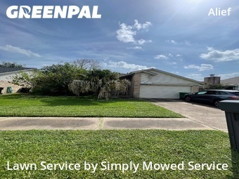 Yard Mowingin Stafford,77477,Grass Cutting by Simply Mowed Service, work completed in Nov , 2025