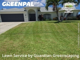Completed mowing work