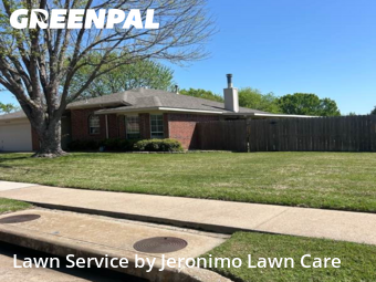 Yard Cuttingin Benbrook,76126,Lawn Cut by Jeronimo Lawn Care , work completed in Jan , 2026