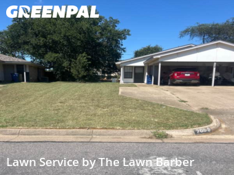 Yard Mowingin Burleson,76028,Yard Mowing by The Lawn Barber, work completed in Nov , 2025