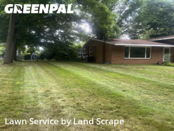 Backyard Mowing in Battle Creek, 49015, Lawn Management by Land Scrape, work completed in Nov , 2025