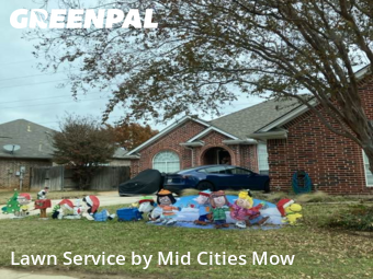 Lawn Servicein North Richland Hills,76182,Grass Cutting by Mid Cities Mow, work completed in Dec , 2025
