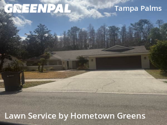 Lawn Carein Tampa,33647,Lawn Care by Hometown Greens , work completed in Feb , 2026