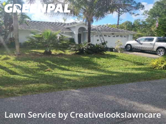 Lawn Mowing in Palm Bay, 32907, Front Yard Mowing by Creativelookslawncare, work completed in Dec , 2025