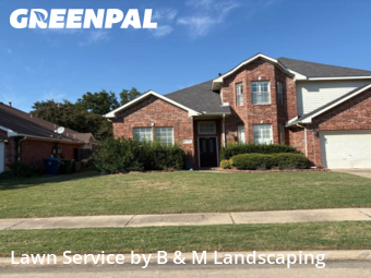 Yard Cuttingin Flower Mound,75028,Lawn Cutting by B & M Landscaping, work completed in Dec , 2025
