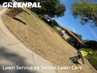 Lawn Servicein Hurst,76053,Grass Cut by Santos Lawn Care , work completed in Nov , 2025