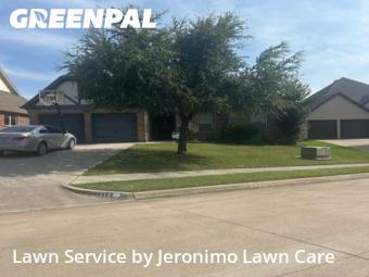 Yard Mowingin Benbrook,76126,Lawn Maintenance by Jeronimo Lawn Care , work completed in Dec , 2025