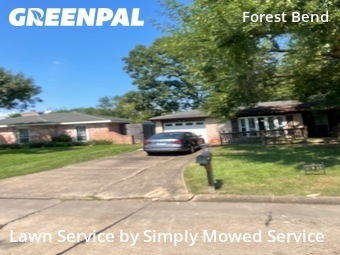 Lawn Cuttingin Friendswood,77546,Grass Cut by Simply Mowed Service, work completed in Jan , 2026