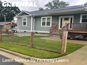 Front Yard Mowing in Asheville, 28803, Yard Management by Parkway Lawns, work completed in Dec , 2025