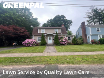 Backyard Mowing in New Britain, 6052, Lawn Work by Quality Lawn Care, work completed in Nov , 2025