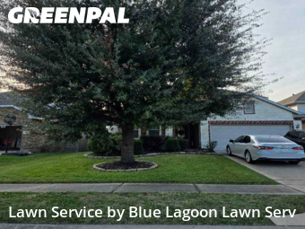 Yard Mowingin Cypress,77429,Lawn Care Service by Blue Lagoon Lawn Serv, work completed in Feb , 2026