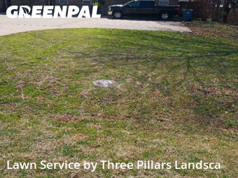 Lawn Mowingin Grapevine,76051,Lawn Maintenance by Three Pillars Landsca, work completed in Mar , 2026