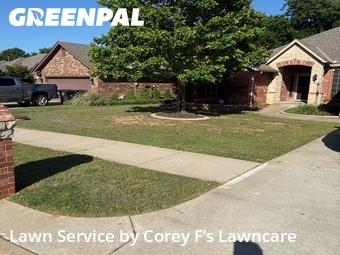 Lawn Servicein Moore,73160,Lawn Mowing by Corey F’s Lawncare, work completed in Jun , 2026