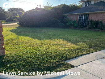 Yard Mowingin North Richland Hills,76182,Yard Mowing by Michael Mows, work completed in Dec , 2025