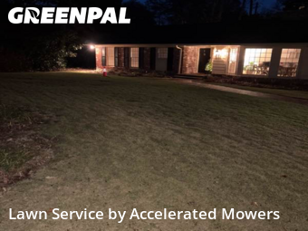 Lawn Cutting in Mountain Brook, 35223, Front Yard Mowing by Accelerated Mowers , work completed in Dec , 2025