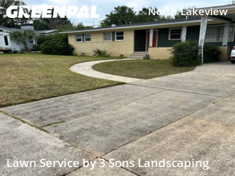 Lawn Cutting in Pensacola, 32503, Backyard Mowing by 3 Sons Landscaping, work completed in Dec , 2025