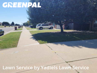 Grass Cutin Moore,73160,Lawn Mowing by Yadiels Lawn Service, work completed in Oct , 2025